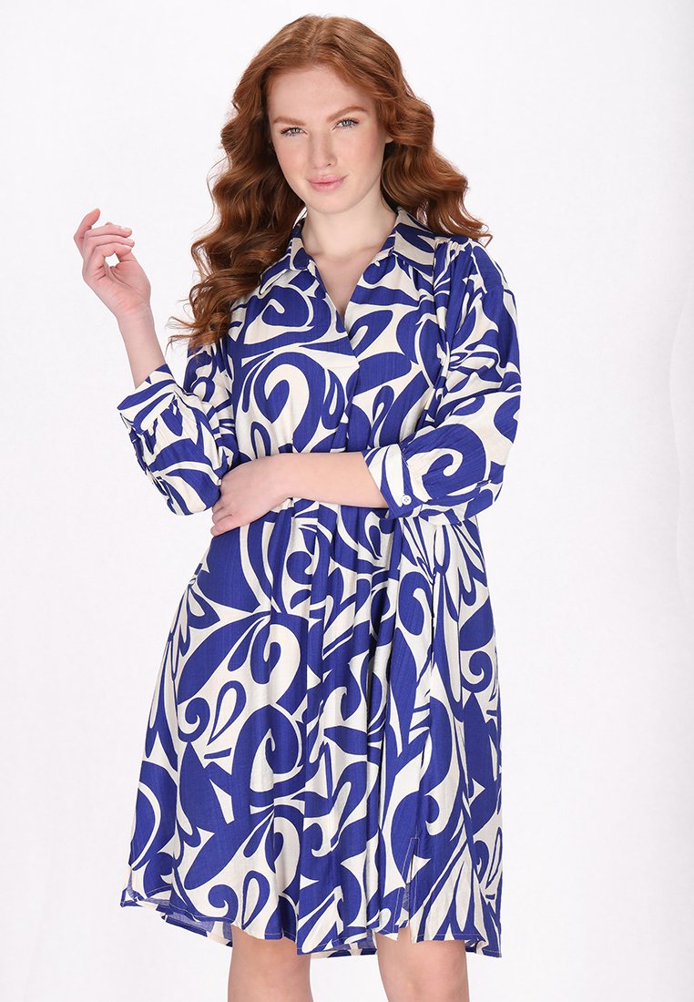 dreimaster Blousejurk blauw dreimaster Blousejurk blauw