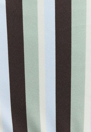 LOAVIES, CREAM WAVE - Haut de bikini - stripes   brown dark