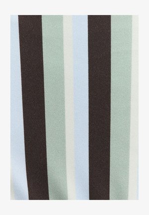 LOAVIES, CREAM WAVE - Haut de bikini - stripes brown dark