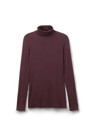 Intimissimi ULTRALIGHT HIGH-NECK - Longsleeve - dark burgundy