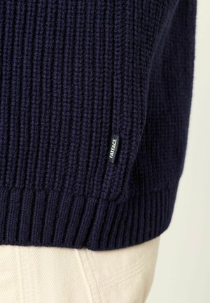 FatFace, TALL FIT - SHAWL NECK KNITTED CARDIGAN - Cardigan - navy