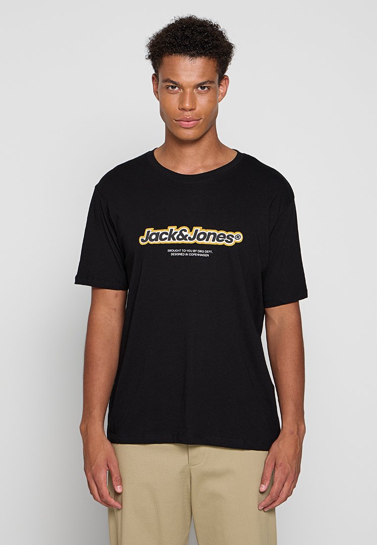 jack & jones T-shirt print zwart