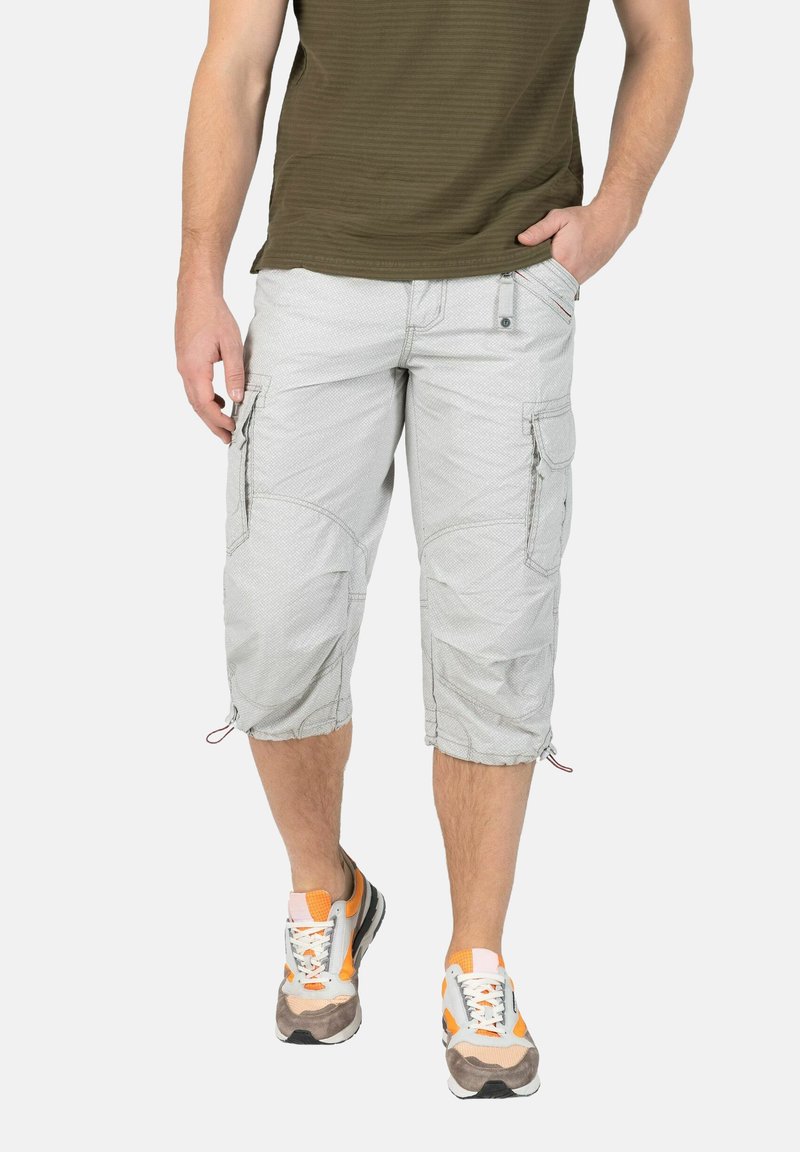 TIMEZONE MIT GÜRTEL CAPRI DESIGN - Shorts - grau