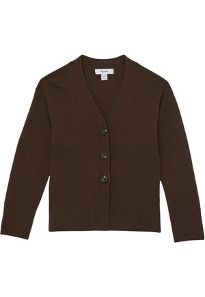 Reiss TYLA - Strickjacke - chocolate
