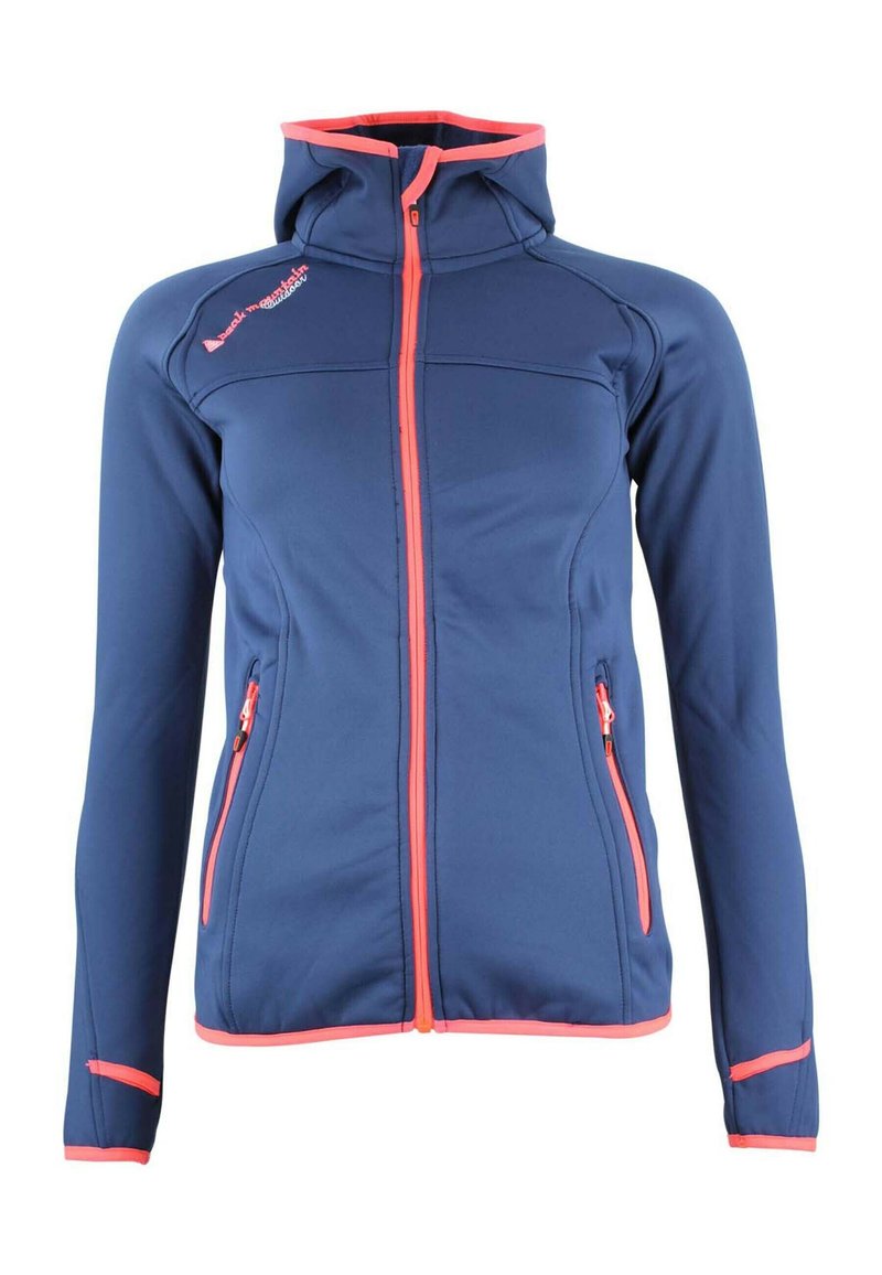 Peak Mountain BLOUSON POLARSHELL FEMME ACAMPUS - Veste mi-saison - marine corail