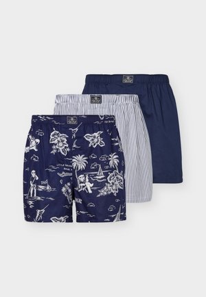 OPEN 3 PACK - Široke boksarice - navy/white