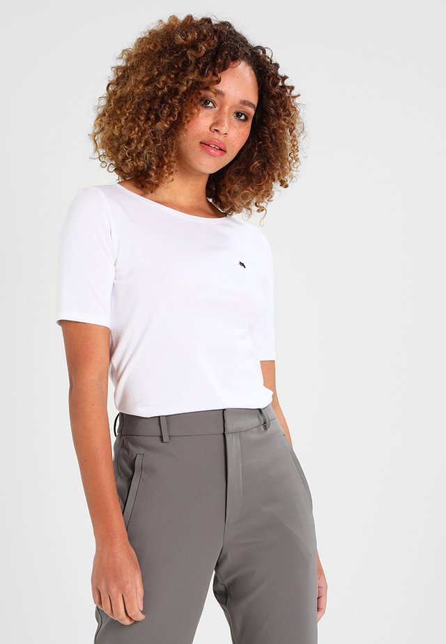 SHORT SLEEVE BOAT NECK - Basic T-shirt - white