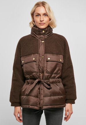 Urban Classics SHERPA MIX - Žieminė striukė - brown