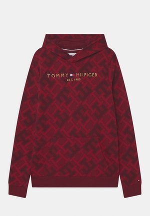 MONOGRAM LOGO HOODIE UNISEX - Sweater - deep rouge tonal