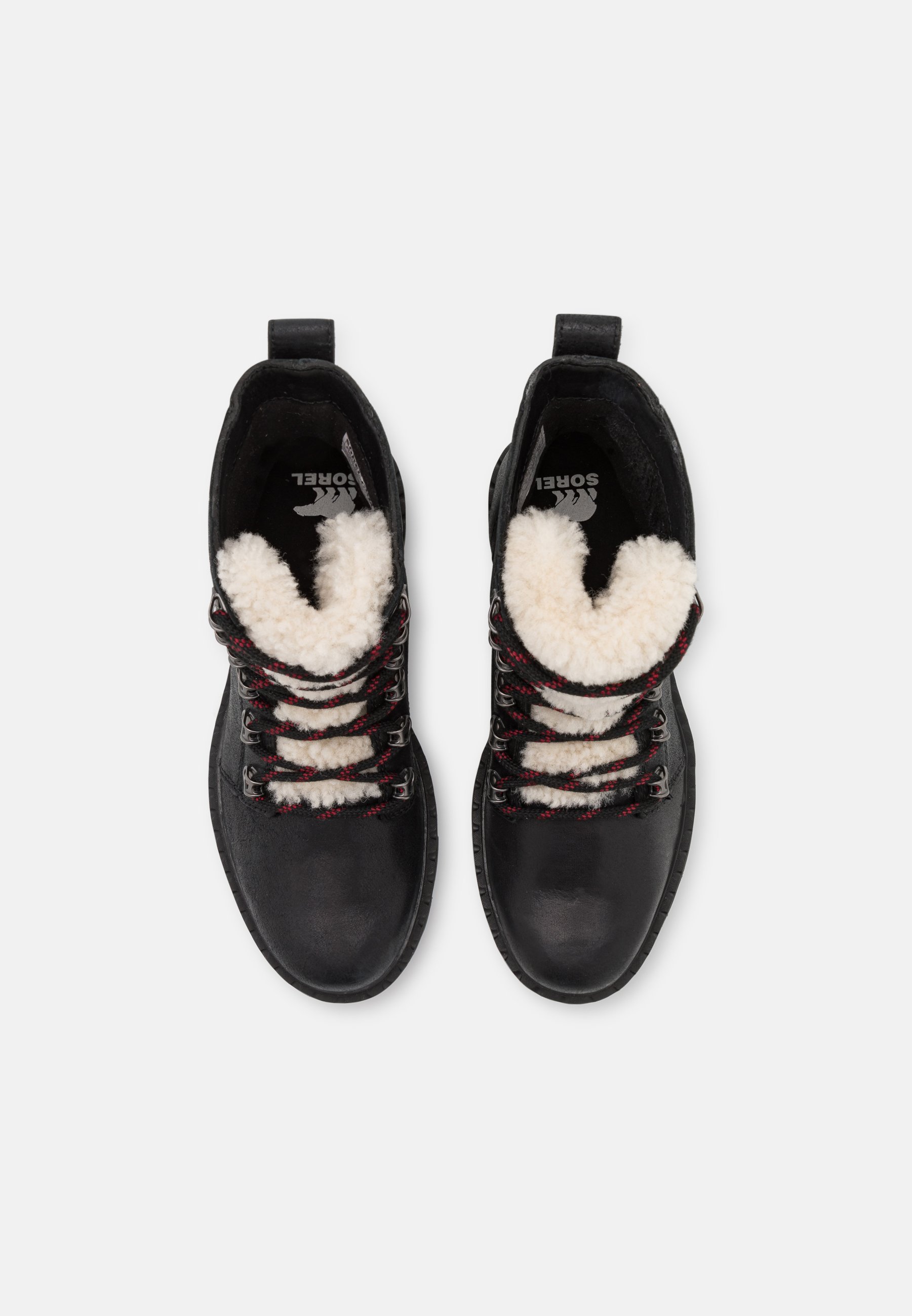 sorel red laces