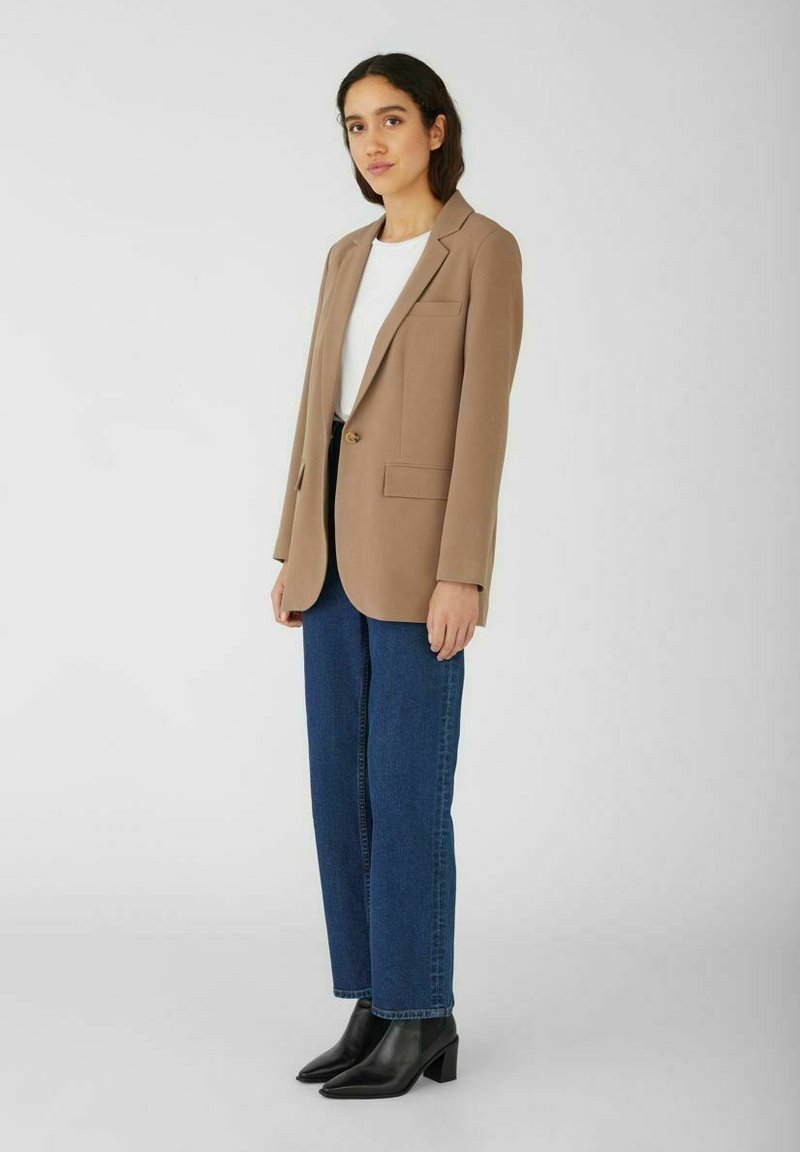 Damen Leichte Jacken | Object OBJSIGRID NOOS Blazer fossil/beige - FG95037 Damen Leichte Jacken | Object OBJSIGRID NOOS Blazer fossil/beige - FG95037