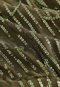 Next SEQUIN FRINGED V-NECK CAMISOLE TALL REGULAR FIT - Linne - green khaki