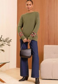 Love & Roses SUPER COSY CREW NECK - Pulover - khaki green