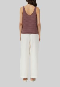 QS AJOURMUSTER - Top - altrosa