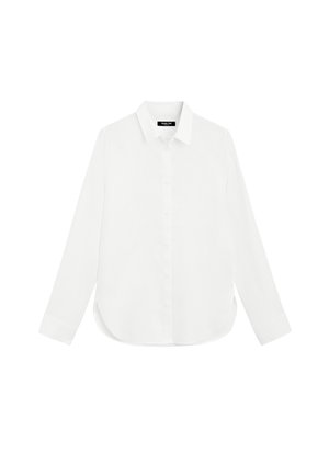 Massimo Dutti, FLOWING LINEN SHIRT - Skjortebluser - white