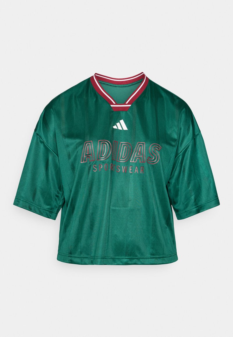 adidas Sportswear T-shirt print donkergroen