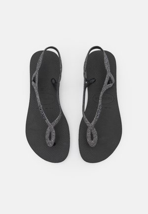 LUNA PREMIUM - Tongs - black/dark grey