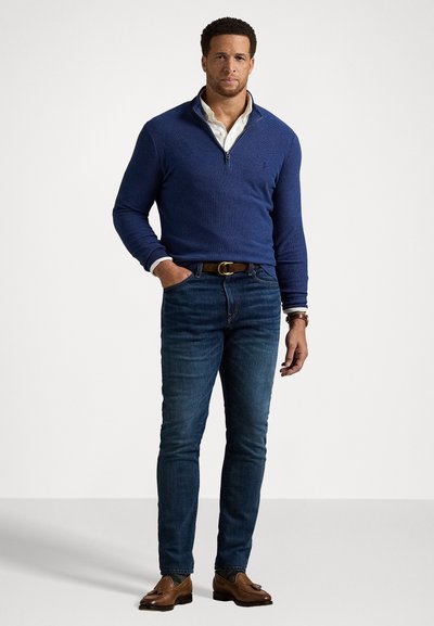 Polo Ralph Lauren Big & Tall QUARTER-ZIP JUMPER - Trui - rustic navy heather