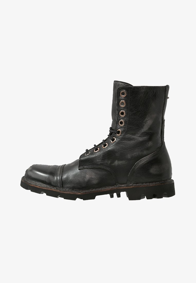 Diesel STEEL - Lace-up ankle boots - black - Zalando.co.uk diesel lace up boots