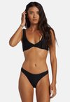 WAVE TRIP HIGH LEG - Bikinio apatinė dalis - black pebble