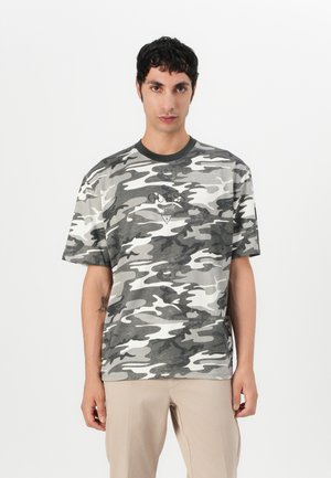 GO PRINTED BAKER LOGO TEE - Marškinėliai su spaudiniu - gray