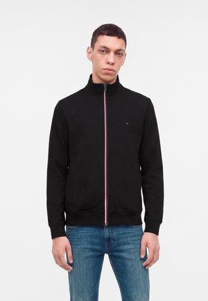 Tommy Hilfiger, GLOBAL STRIPE TERRY TRACK JACKET - Суитшърт с цип - black
