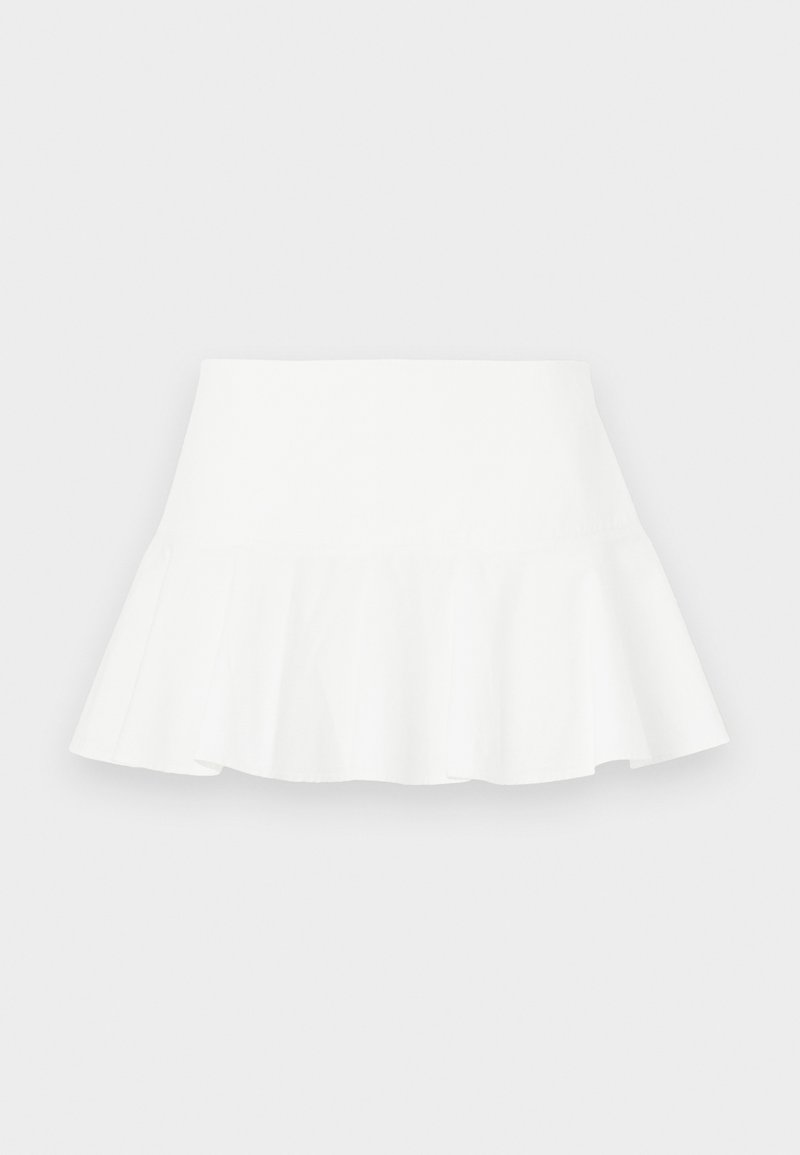 Weekday RUBY MINI FRILL SKIRT - Minirok - white light/wit - Zalando.nl
