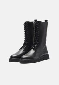 Zign Studio LEATHER - Čizme s vezicama - black