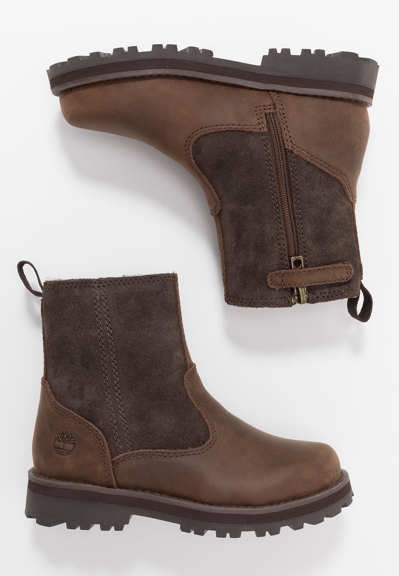 Timberland - COURMA WARM LINED BOOT  - Kotníkové boty - dark brown, Zvětšit