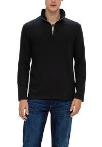 s.Oliver Langarmshirt - schwarz