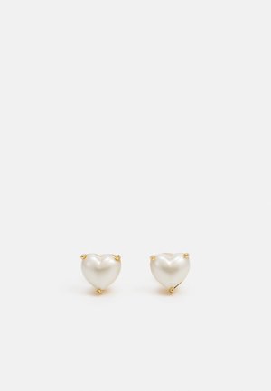 HEART STUDS - Pendientes - white