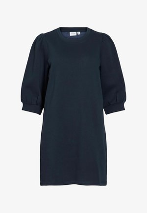 VILA, SWEATSHIRT DRESS VIVERA SHORT - Robe survêtement - dark sapphire