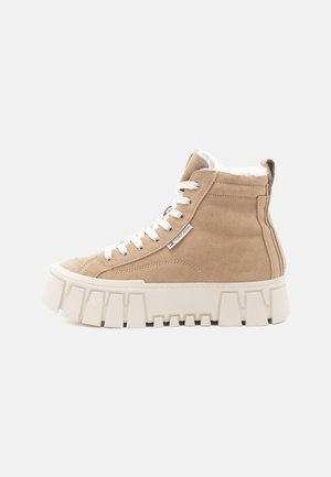 VULC FLATFORM - Korkeavartiset tennarit - bronze twist