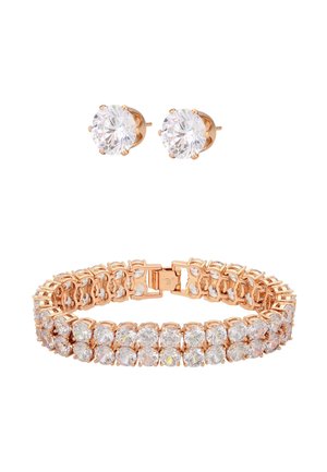 SET - Boucles d'oreilles - rose gold-coloured white