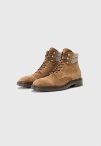 Hackett London EGMONT WARM - Botine cu șireturi - nut brown