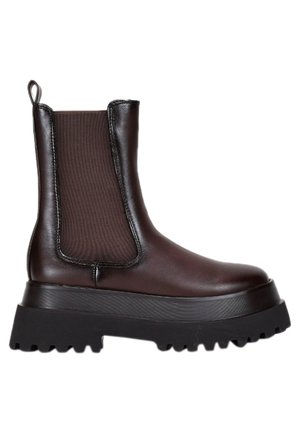 Botines con plataforma - marron