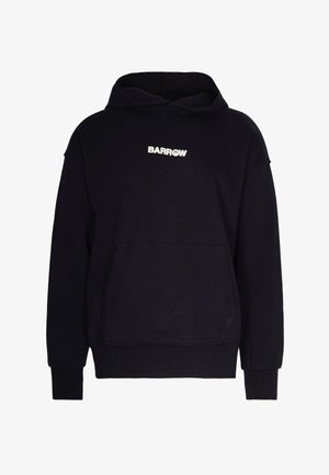 Felpa navy con tasca a marsupio, polsini a costine e cappuccio con cordino. Logo "BARROW" bianco sul petto. Materiale in cotone morbido.