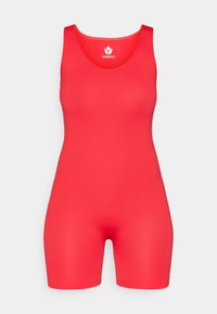 SEAMLESS RIBBED SPORTS SUIT - heldragt - red