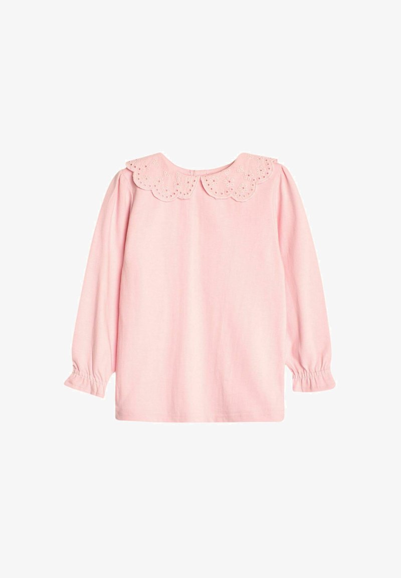 JoJo Maman Bébé PRETTY WITH BRODERIE COLLAR- REGULAR FIT - Tops ar garām piedurknēm - pink