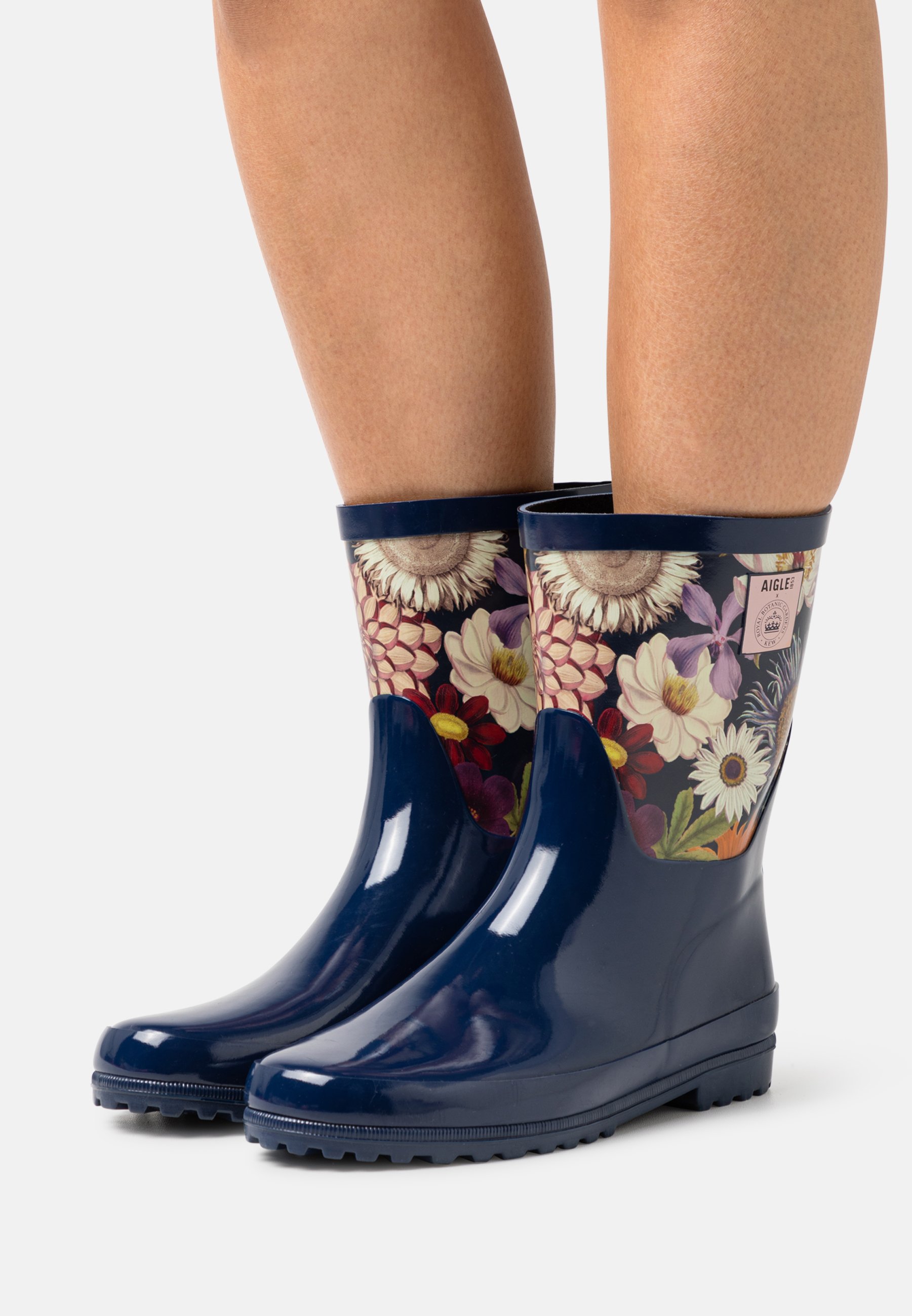 Soft Rain Bottes Jardinage Femme Aigle Aigle Bottes De Pluie Noire