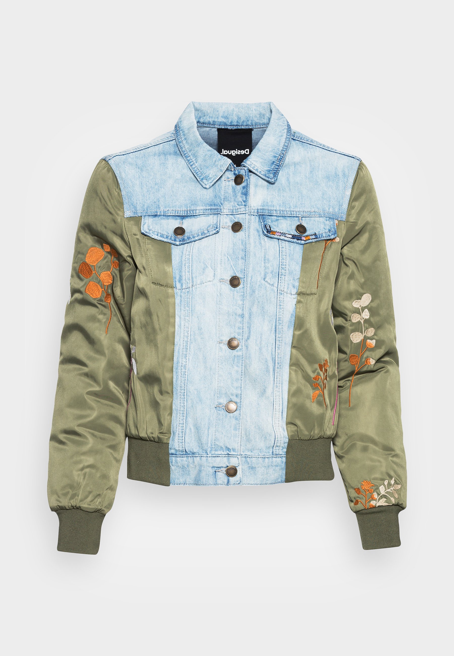 Desigual CHAQ NEW PORT BEACH - Chaqueta vaquera - kaki/verde oliva -  Zalando.es
