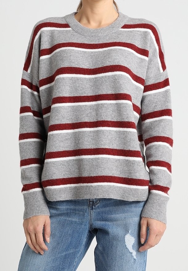 Madewell Svetr - mottled dark grey