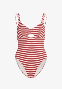 Niewybrane, white red o'riginal henley stripe