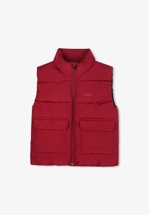 JUNIOR PUFFER JACKET SLEEVELESS - Liemenė - dark red
