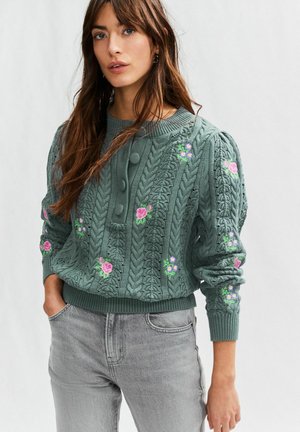 Jersey de punto - green dark sage