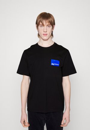 REGULAR SHORT SLEEVE LOGO  - Marškinėliai su spaudiniu - black