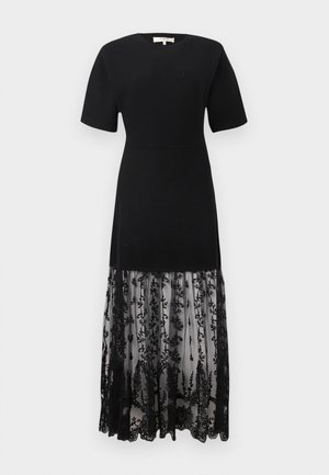 DIANE COMBO DRESS - Rochie tricotată - black