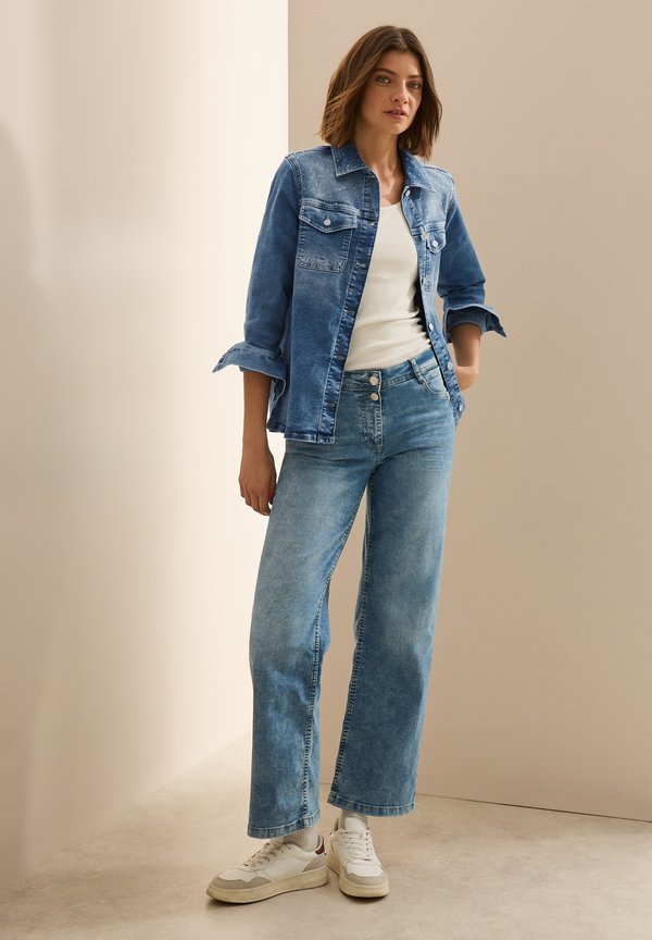 GLITZERNDES - Jeansjacke - blau