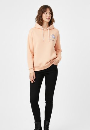 MIT POSITIVE-PRINT UND LUSTIGES DESIGN - Kapuzenpullover - orange