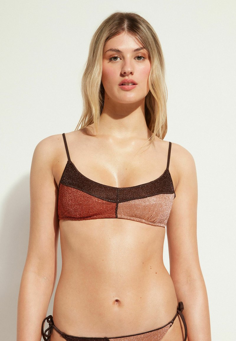 Calzedonia LISBONA BikiniTop multifarben brown patchwork